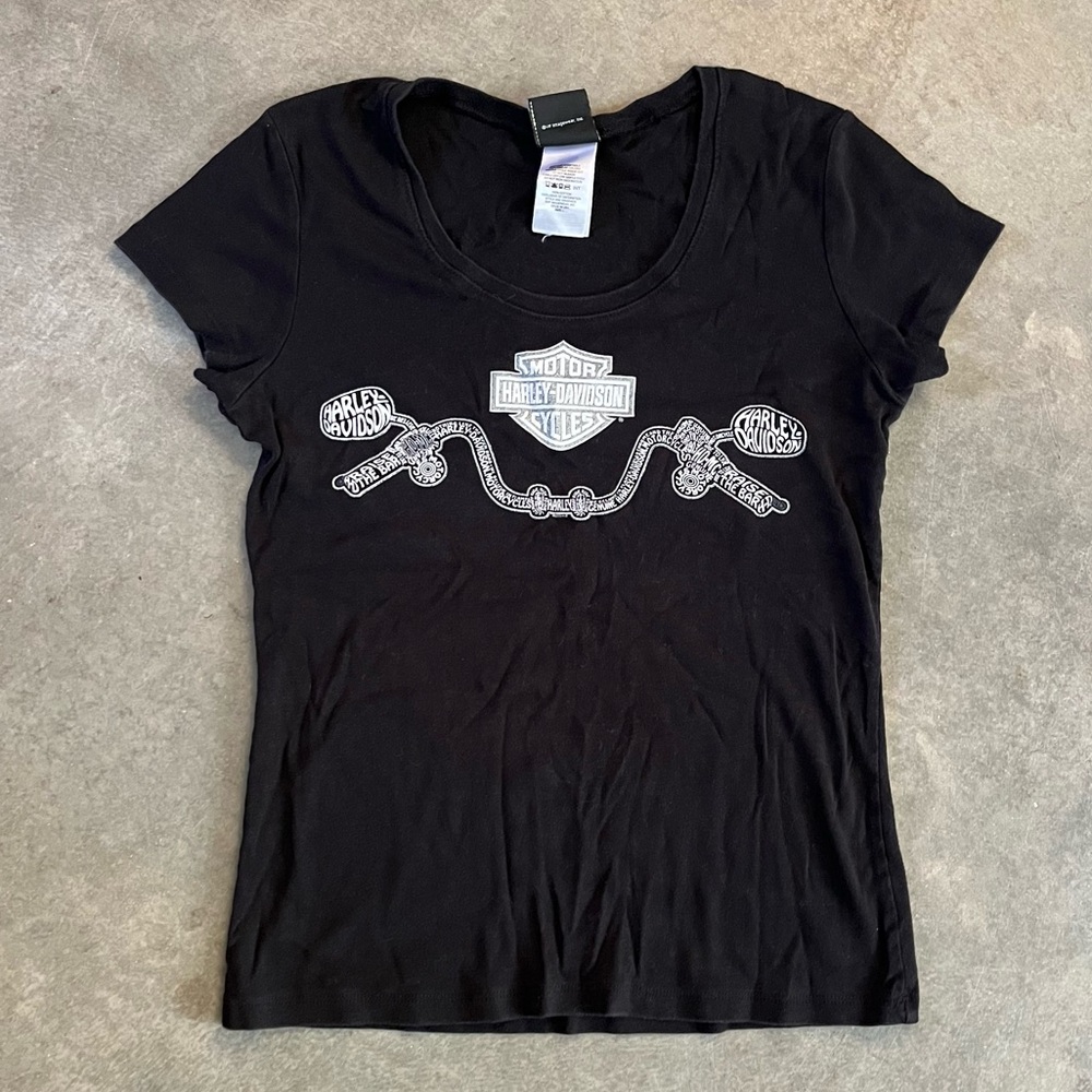 Harley-Davidson Black Graphic Tee Panama City Beach Florida